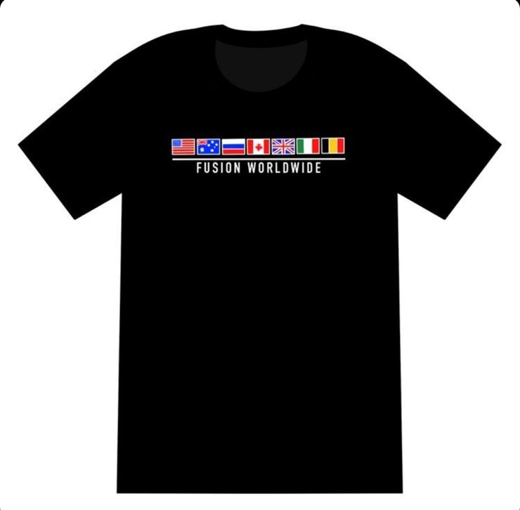 Black "Worldwide" T Shirt