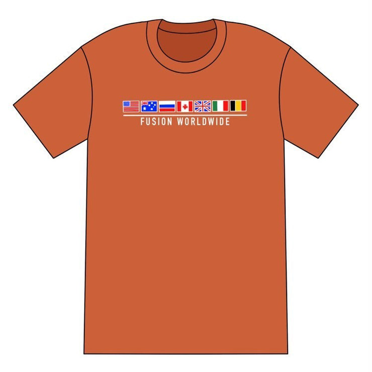 Orange "Worldwide" T-Shirt