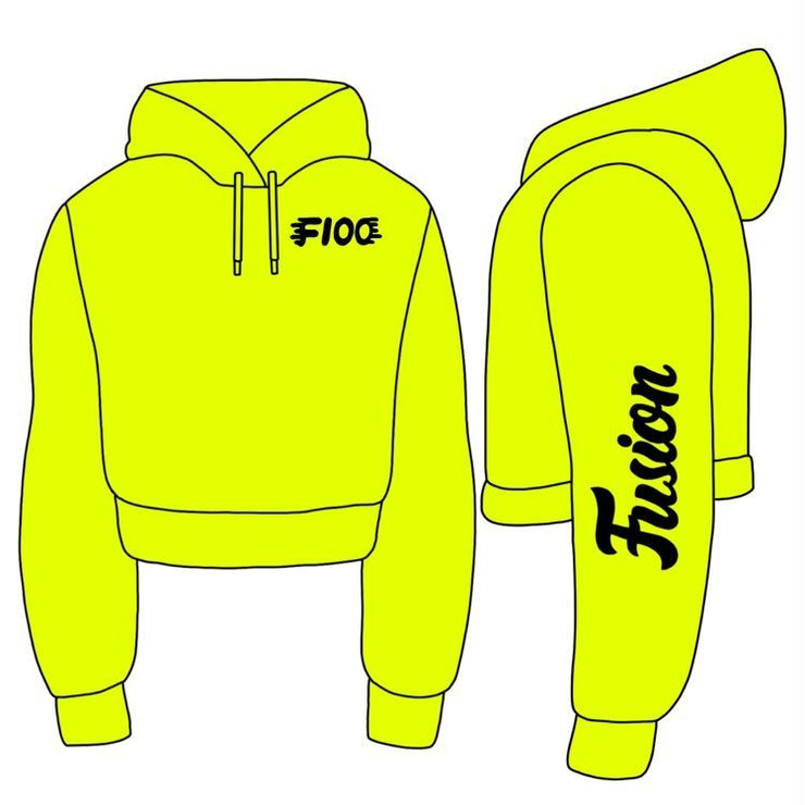 Neon "Cropped" Hoodie