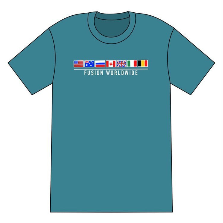 Teal "Worldwide" T-Shirt