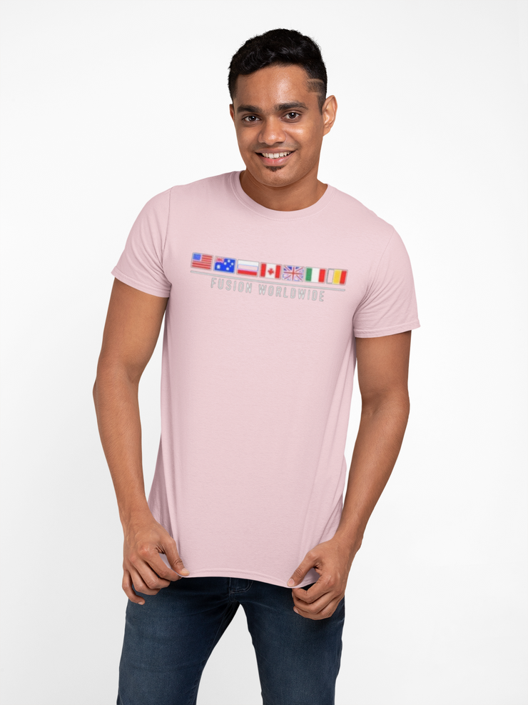 Pink "Worldwide" T Shirt
